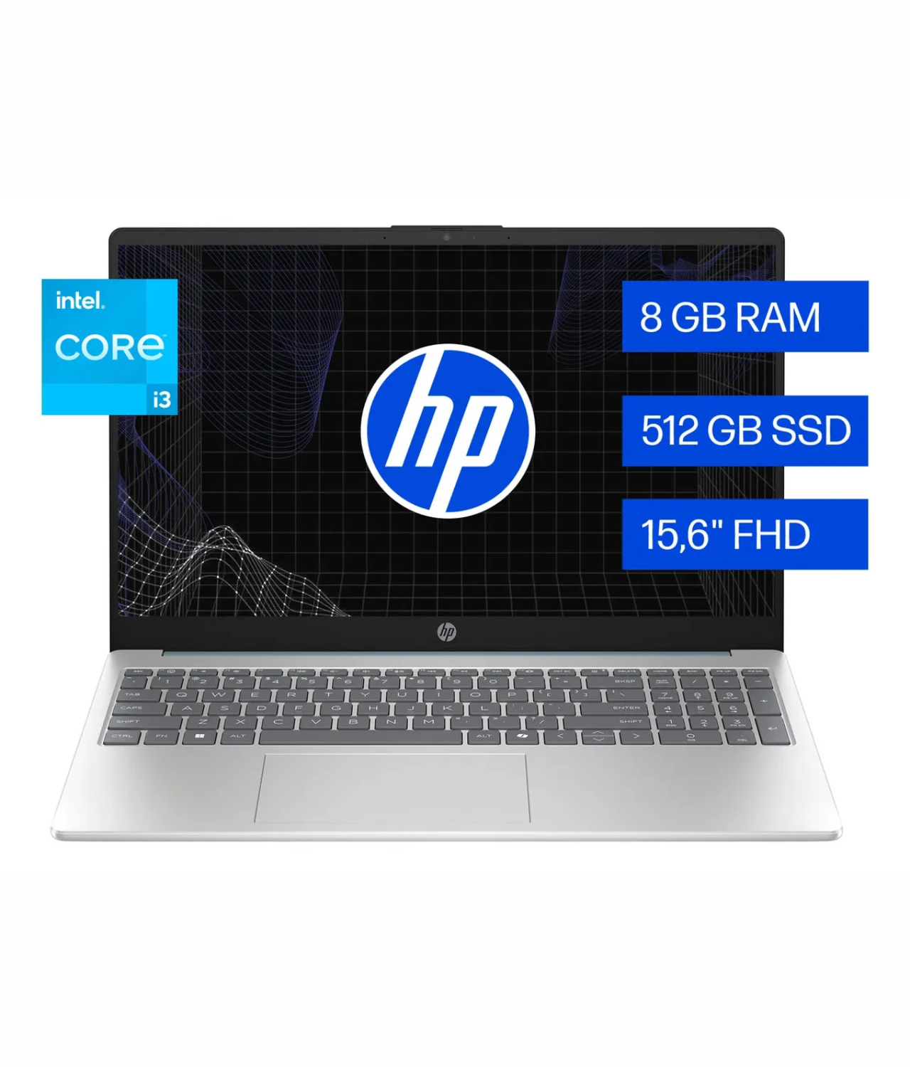 NOTEBOOK HP 15-FD0232LA i3-N305 8GB 512GB 15.6 FHD W11HSL